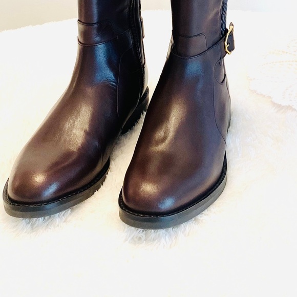 🌹Cole Haan Chelsea WR Equestrian-inspired Boots, Size 7.5 M, Java Leather (NWT) - Picture 3 of 7